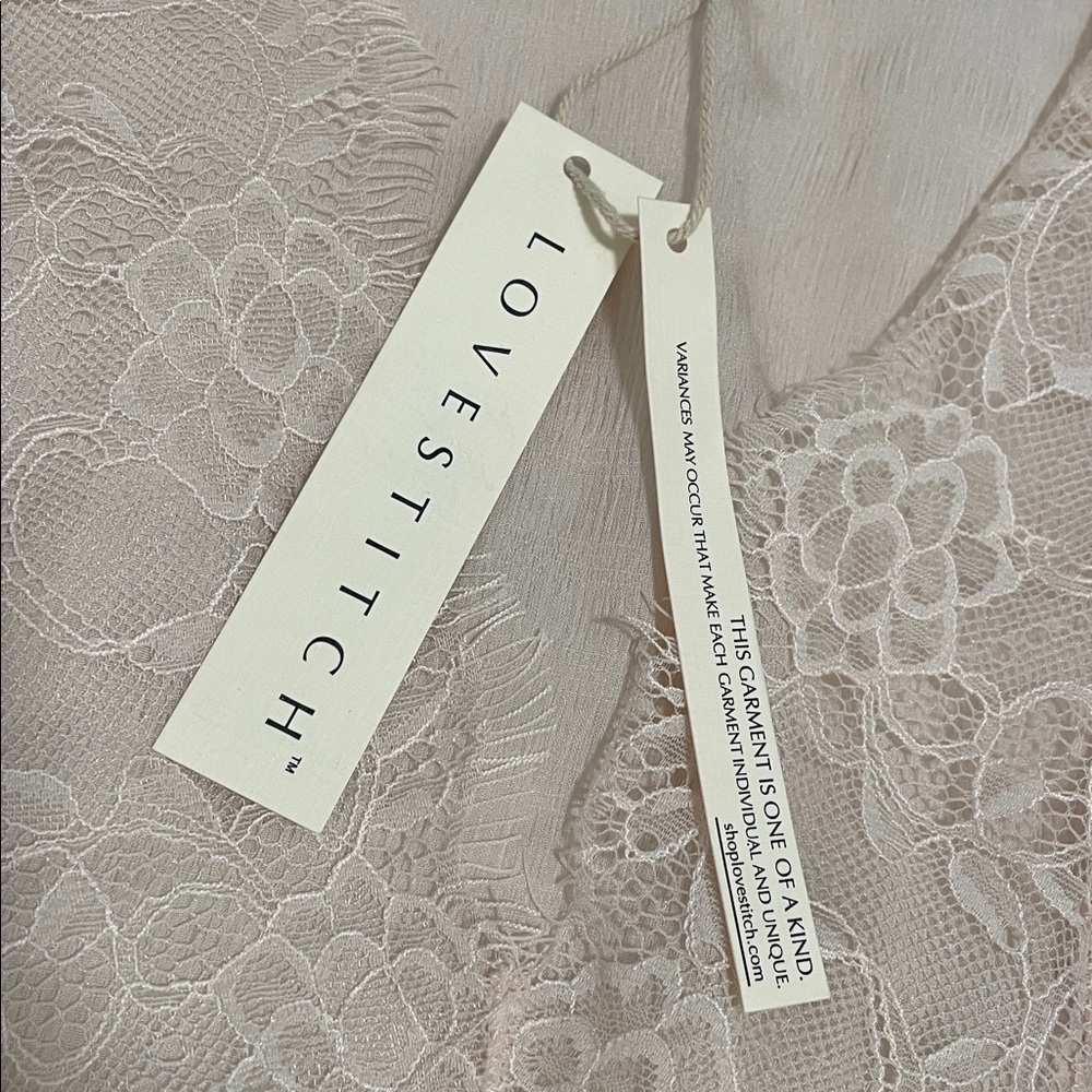 Love Stitch Soft Pink Lace Blouse - Picture 3 of 8